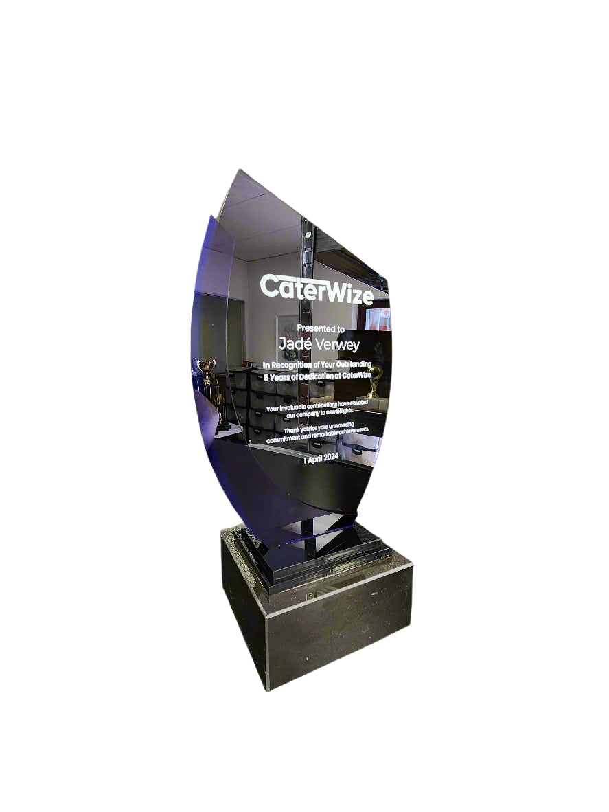Custom Laser Cut UV Printed Acrylic Award
