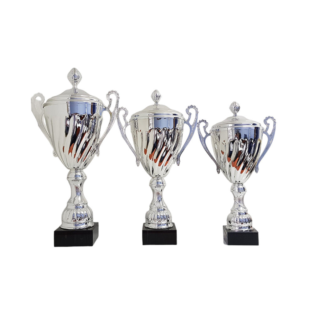 Silver Swirl Metal Cup - CU0020