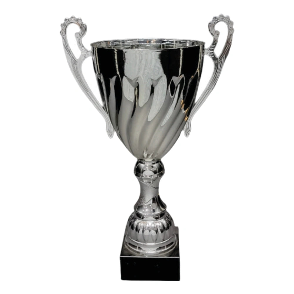 Silver Swirl Metal Cup - CU0020