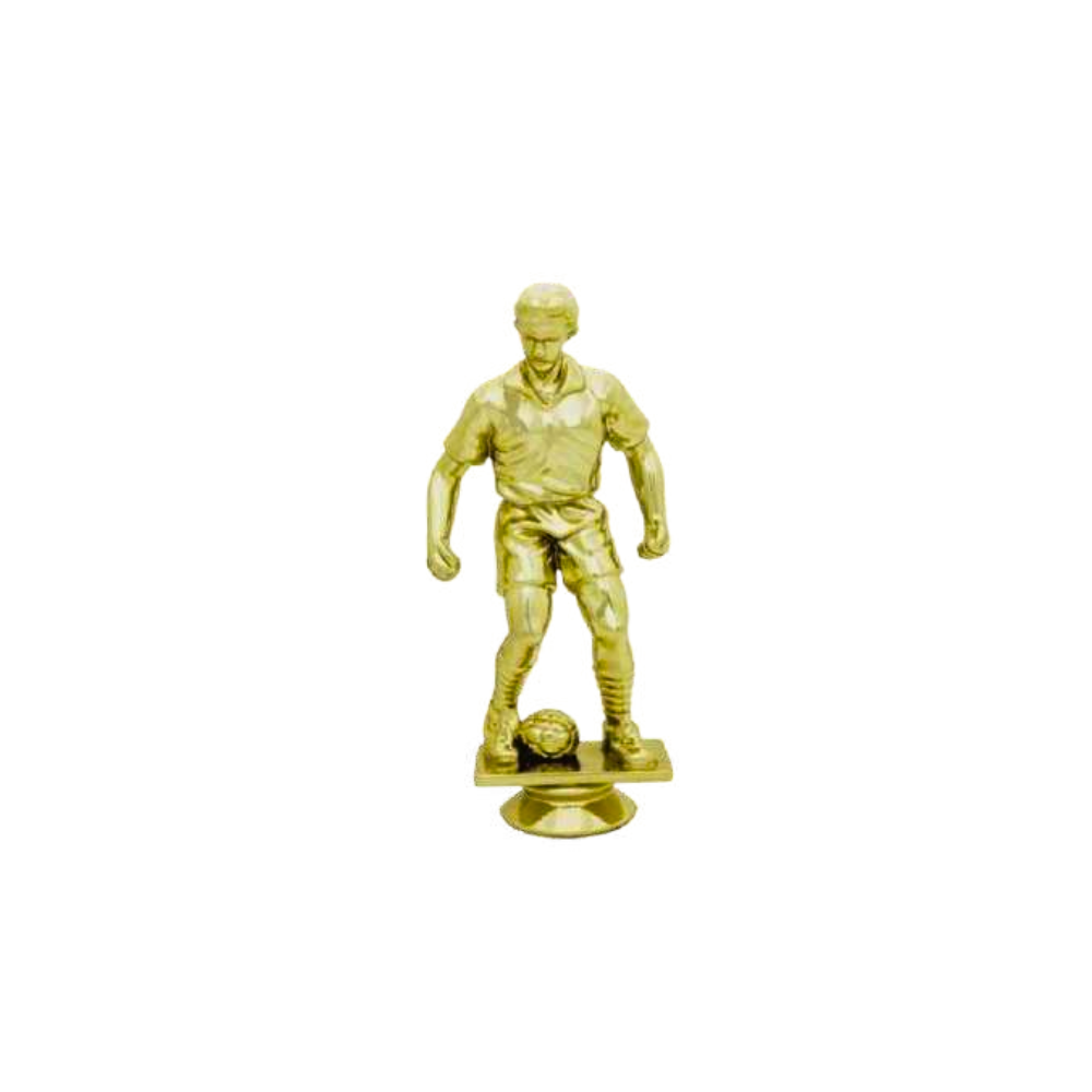 Large Soccer Male Trophy Figurine