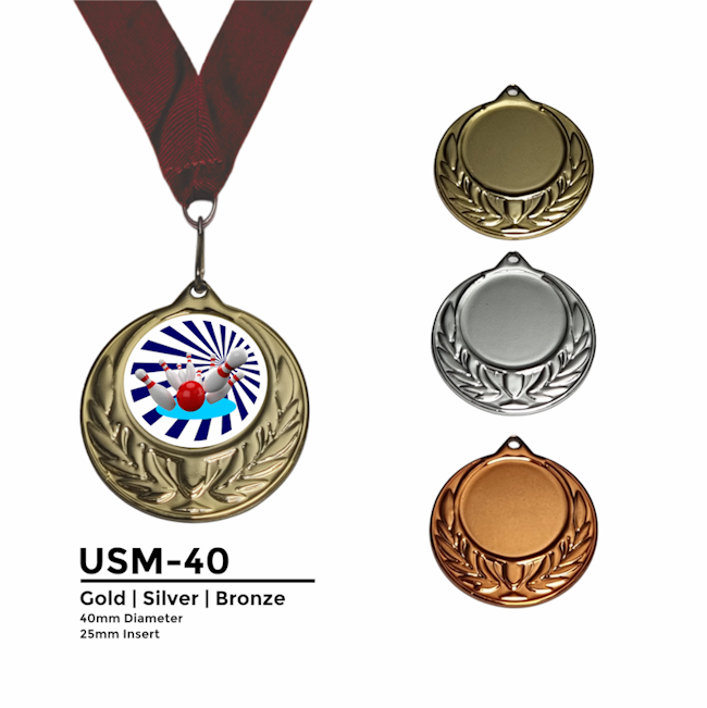 USM40 - Wreath Cup Medal (40mm)