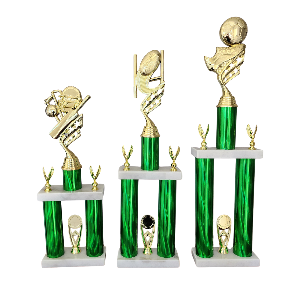Star Figure 2 Column Trophy