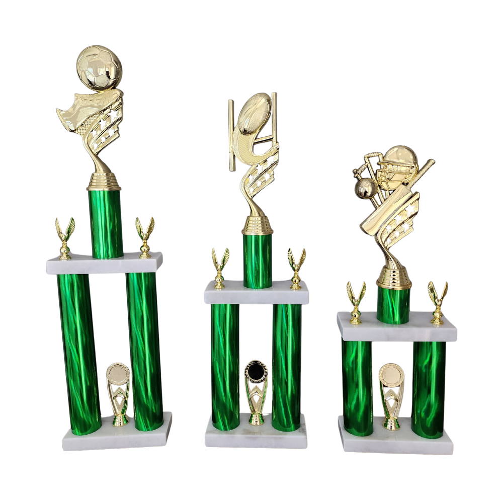Star Figure 2 Column Trophy