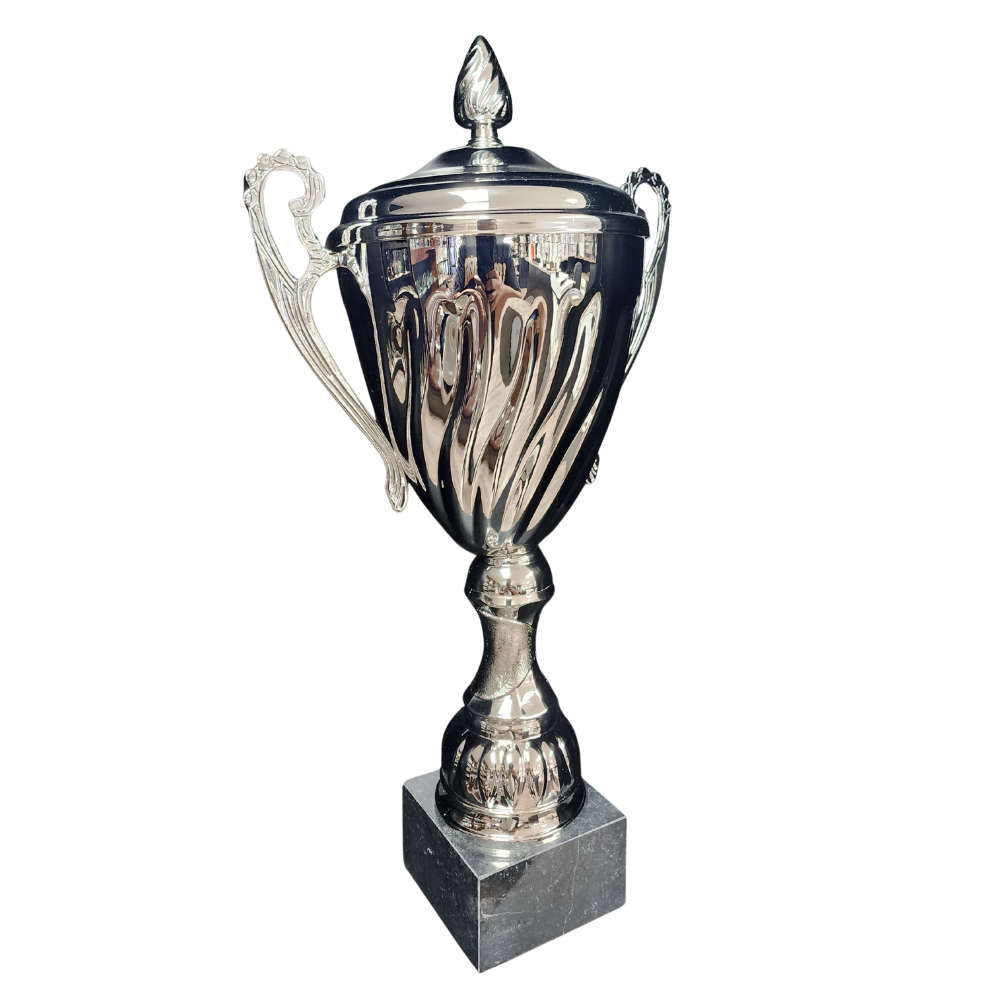 Silver Swirl Metal Cup - CU0020