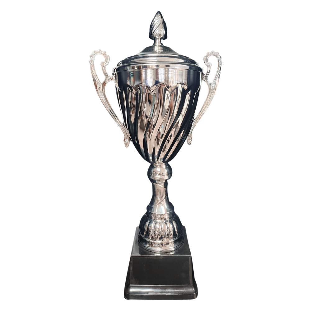 Silver Swirl Metal Cup - CU0020