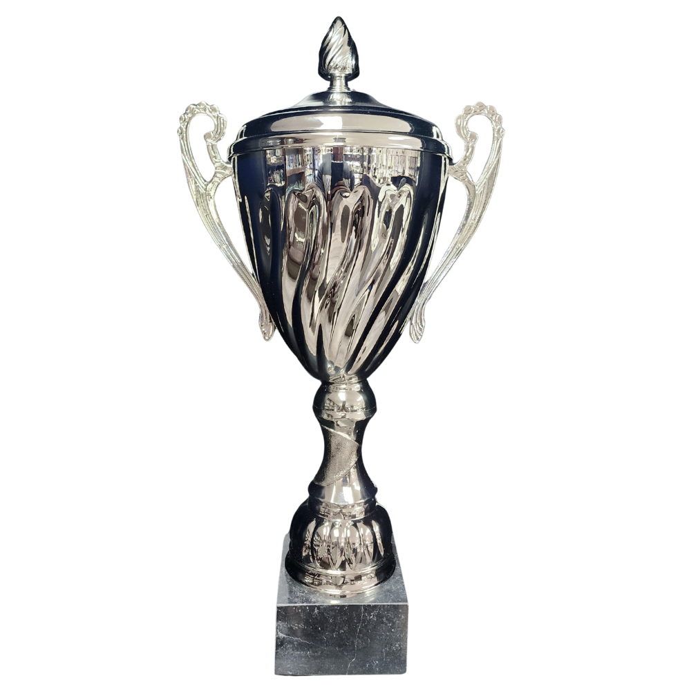 Silver Swirl Metal Cup - CU0020