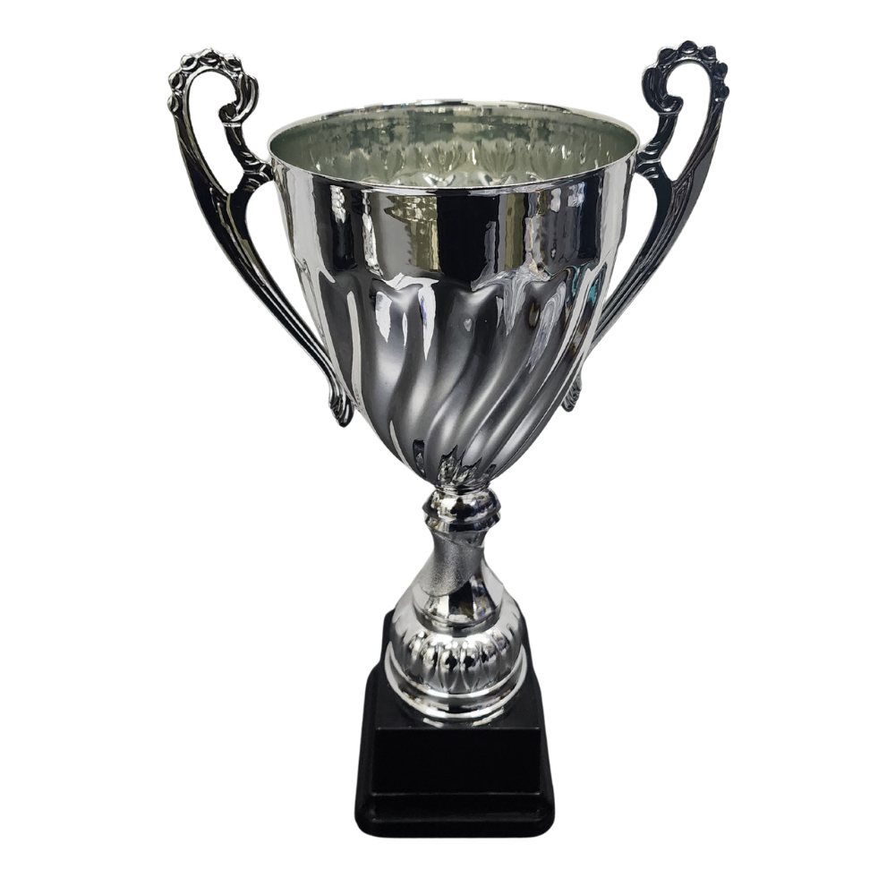 Open Silver Swirl Metal Cup - CU0020