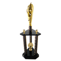 3 Column Dazzling Star Trophy