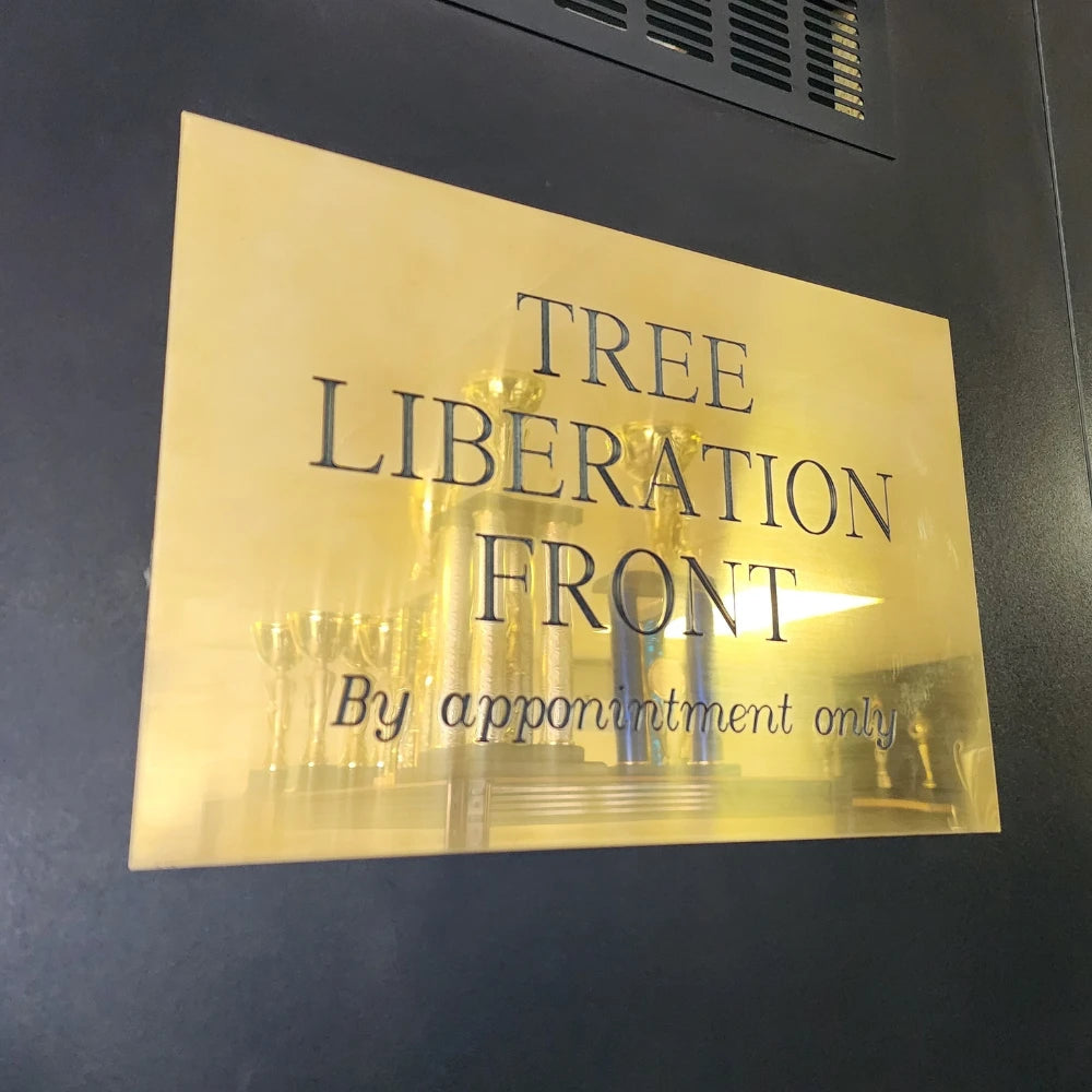 Engraved Brass Plaque