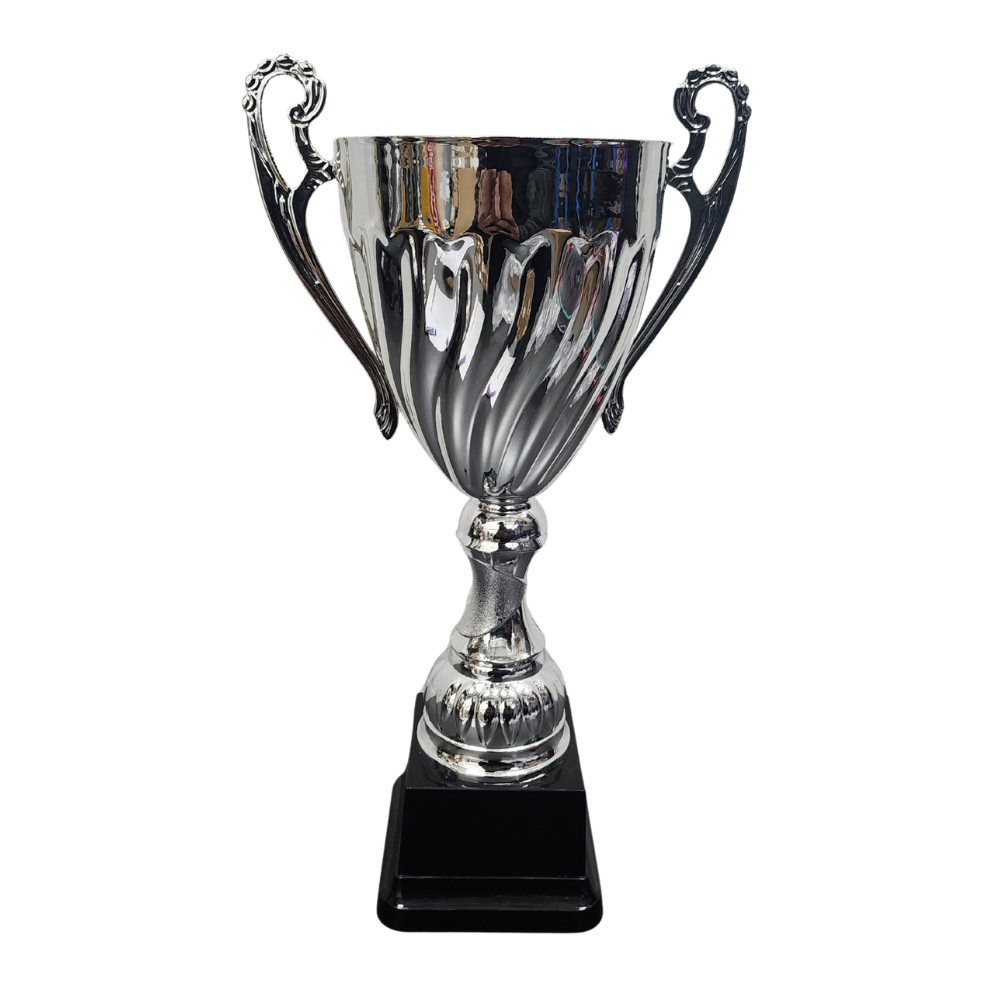 Open Silver Swirl Metal Cup - CU0020