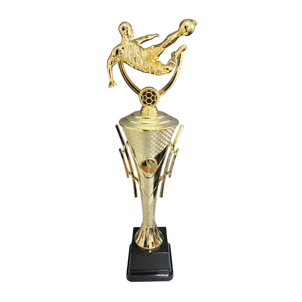 Olympic Soccer Kicker Trophy Cup