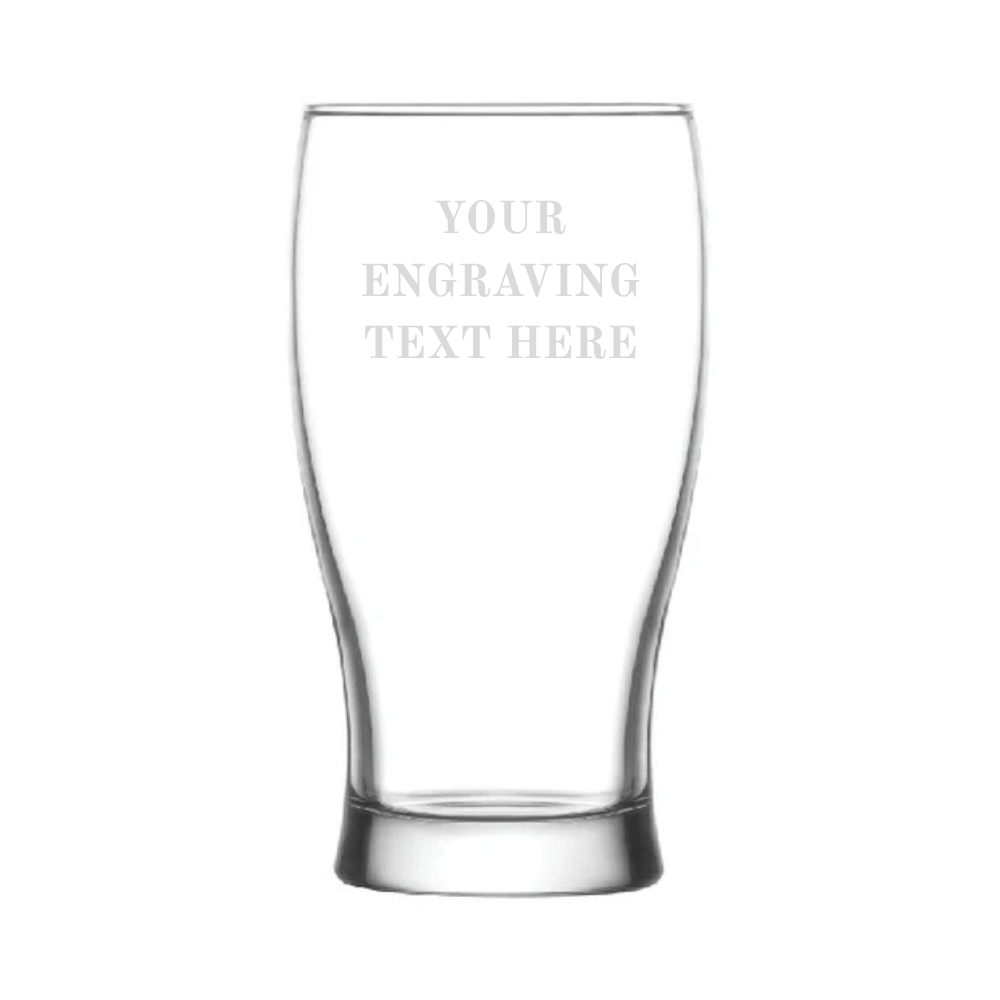 Engraved Beer Glass