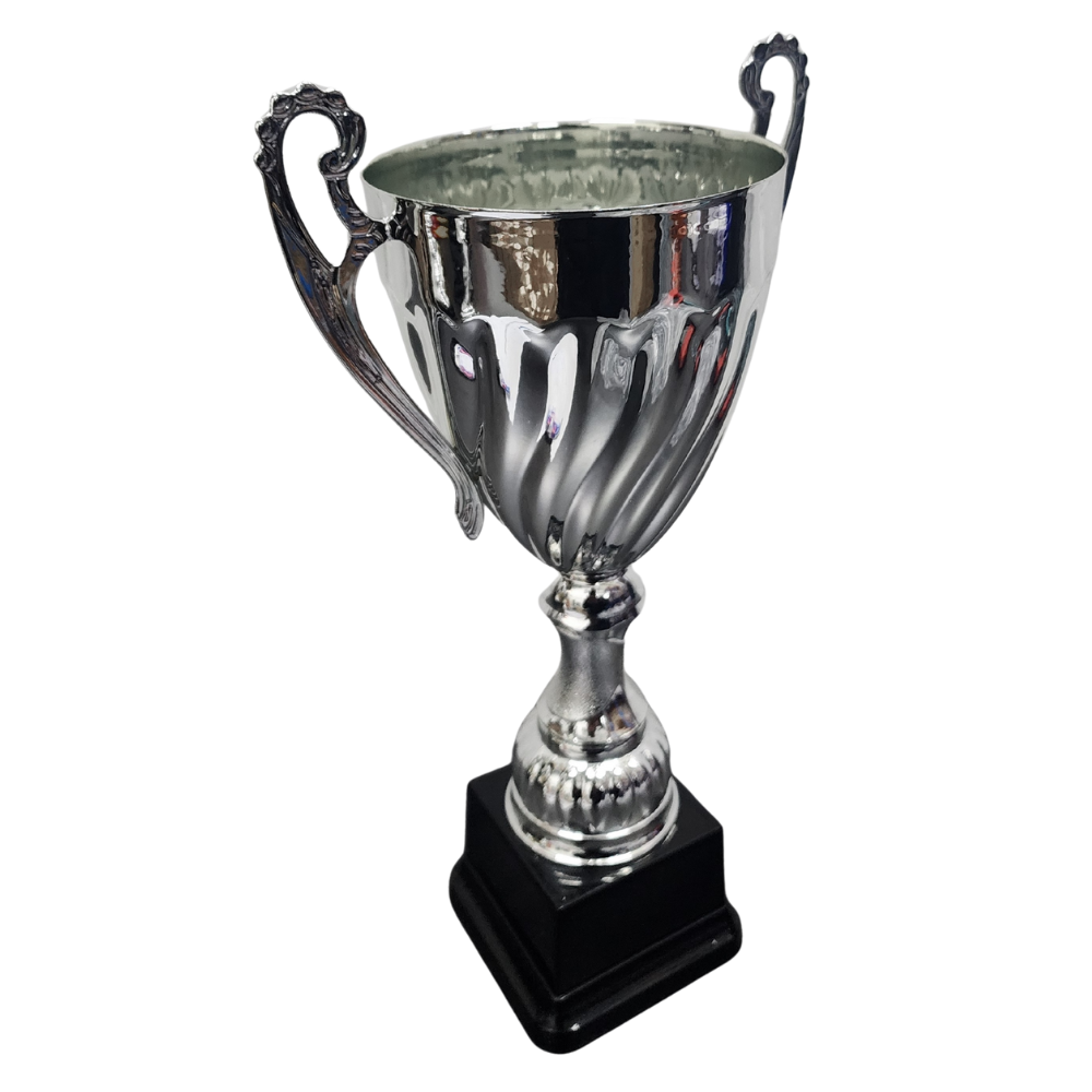 Open Silver Swirl Metal Cup - CU0020