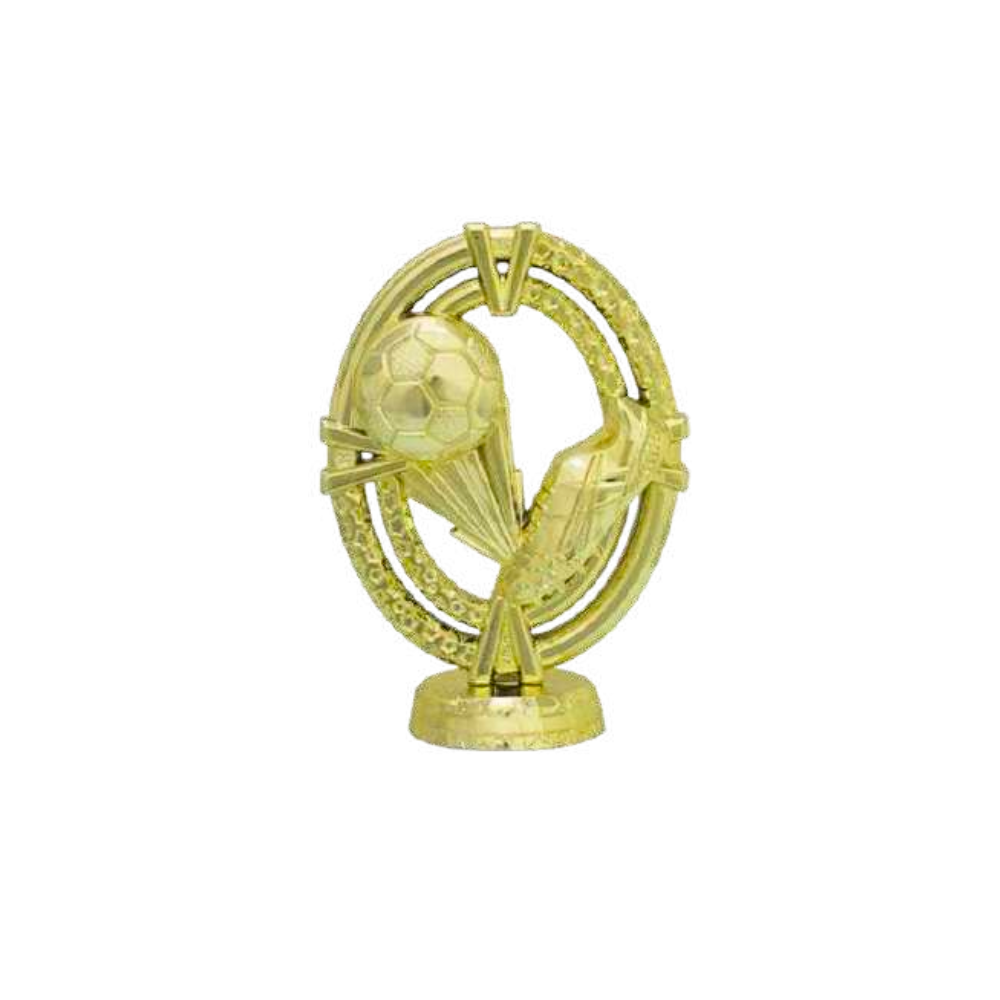 Soccer Oval Theme Trophy Figurine
