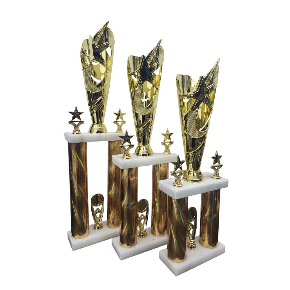 2 Column Dazzling Star Trophy