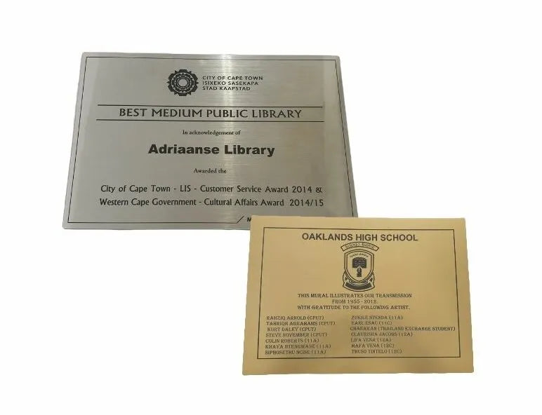 Engraved Plastic Plaque