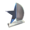 Half Star Glass Award (Blue/Red)