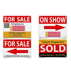 3mm Single-Sided Correx Estate Agent Boards - 60x40cm - Standard