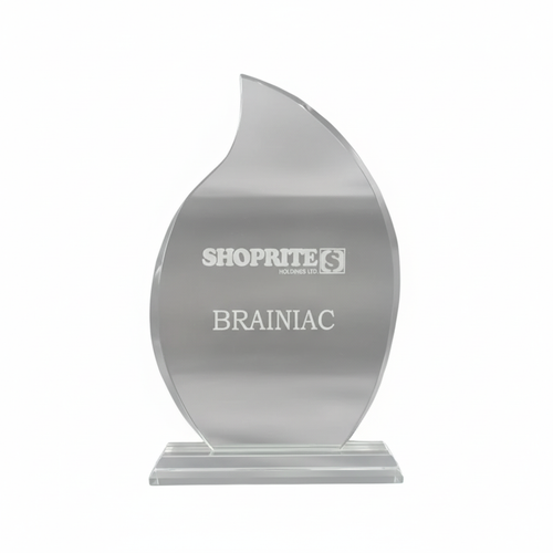 Flame Glass Award - Woolf's Trophies And Engravers