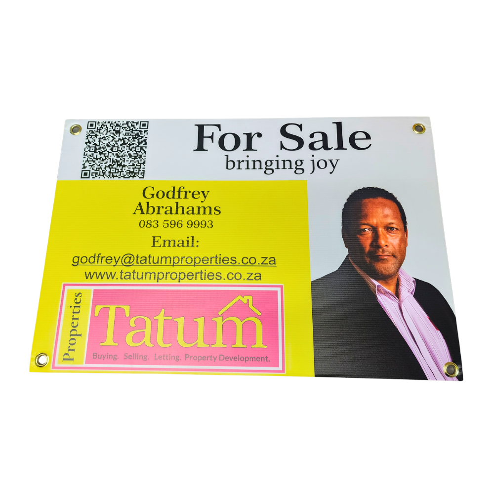3mm Single-Sided Correx Estate Agent Boards - 60x40cm - Standard