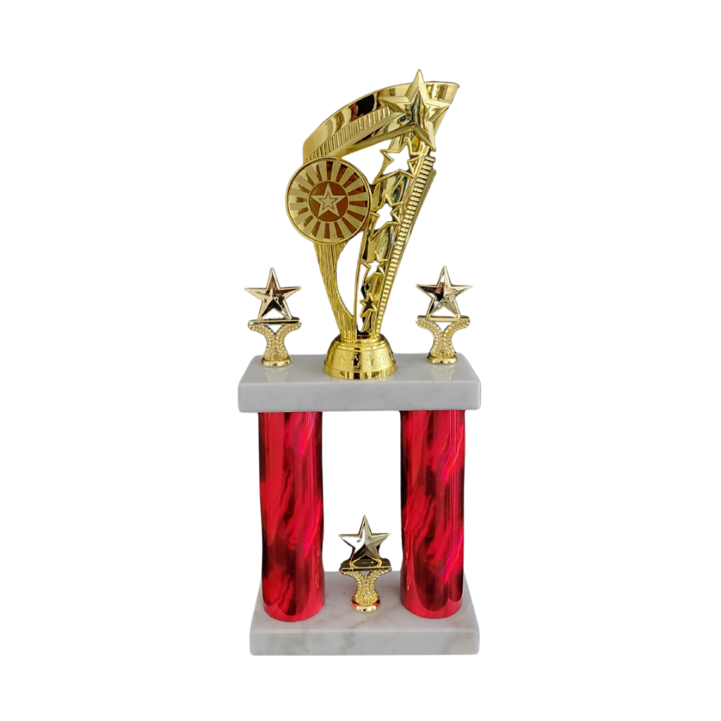 Small Star 2 Column Trophy