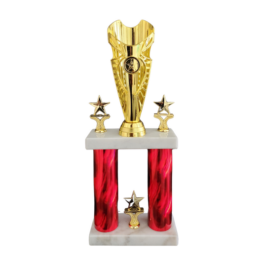 Small Star 2 Column Trophy