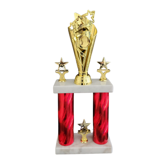Small Star 2 Column Trophy